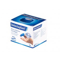 Snelpleister blauw Detectaplast 2,5cmx4,5m 3 stuks