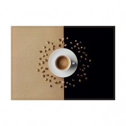 Placemat IEZZY koffiekop bruin