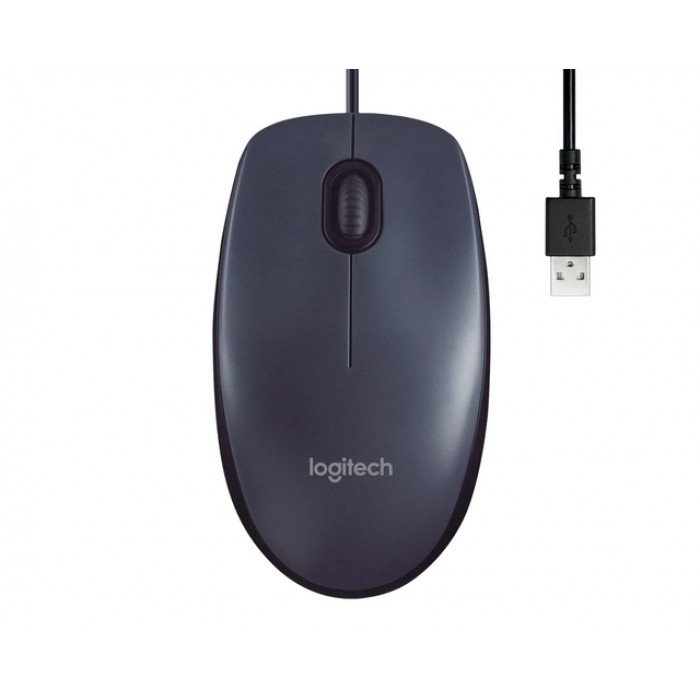 Muis Logitech USB B100 zwart