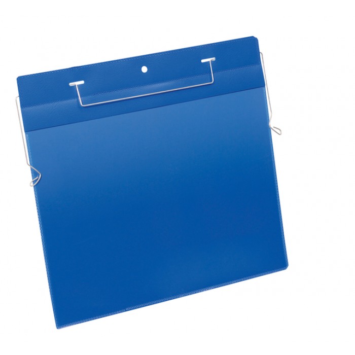 Documenthoes Durable A4 met ophangbeugel liggend blauw 50 stuks