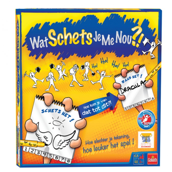 Spel Wat schets je me nou?! 6 spelers