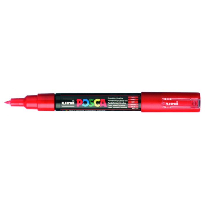 Verfstift Posca PC1MC extra fijn rood