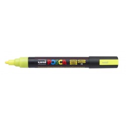 Verfstift Posca PC5M medium fluor geel