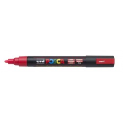 Verfstift Posca PC5M medium fluor rood