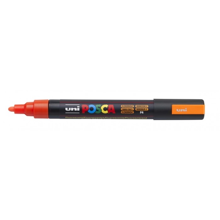 Verfstift Posca PC5M medium fluor oranje