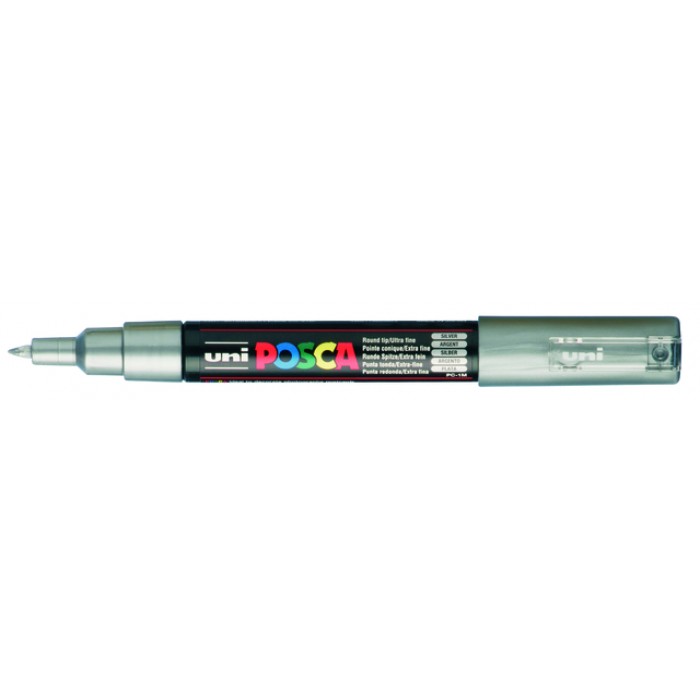 Verfstift Posca PC1MC extra fijn zilver