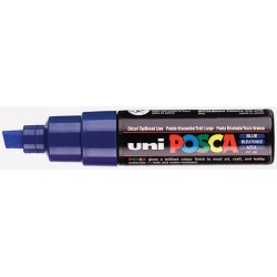 Verfstift Posca PC8K breed schuin donkerblauw