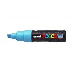 Verfstift Posca PC8K breed schuin fluor turquoise