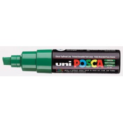 Verfstift Posca PC8K breed schuin donkergroen