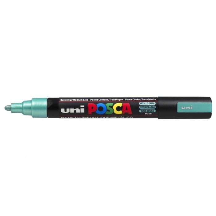 Verfstift Posca PC5M medium metallic groen