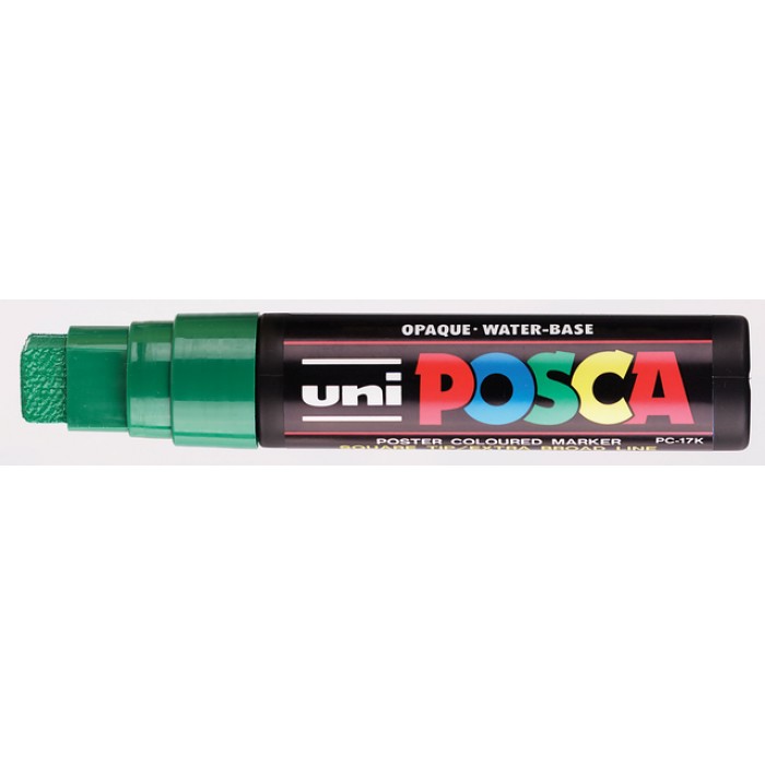 Verfstift Posca PC17K extra breed rechthoek donkergroen