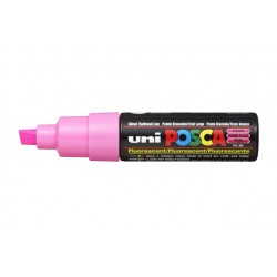 Verfstift Posca PC8K breed schuin fluor roze