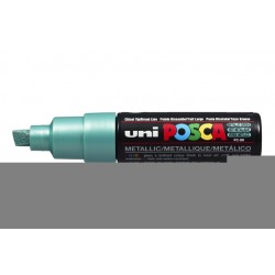 Verfstift Posca PC8K breed schuin metallic groen