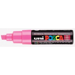 Verfstift Posca PC8K breed schuin roze