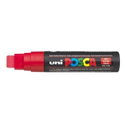 Verfstift Posca PC17K extra breed rechthoek rood