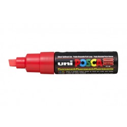 Verfstift Posca PC8K breed schuin fluor rood