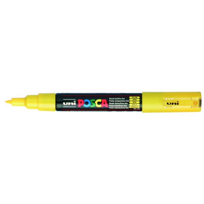 Verfstift Posca PC1MC extra fijn geel