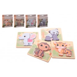 Jouéco The Wildies Family puzzel 4 ass
