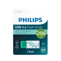 USB Stick Philips Click USB-C 256GB Spring Green