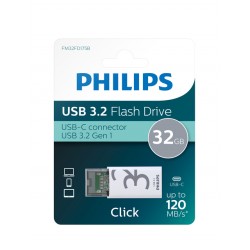 USB Stick Philips Click USB-C 32GB Shadow Grey