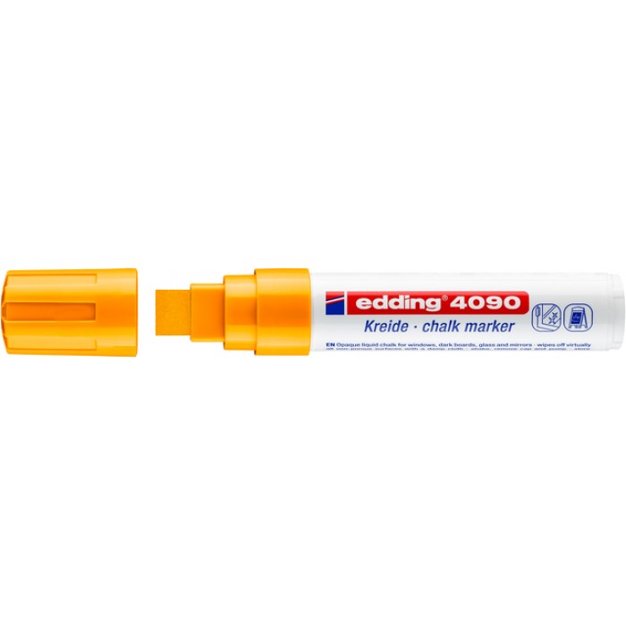 Krijtstift edding 4090 window blok 4-15mm neon oranje
