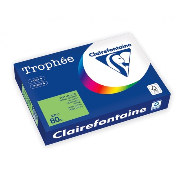 Kopieerpapier Trophée A4 80gr grasgroen 500 vel