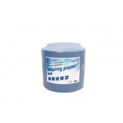 Poetspapier Cleaninq industrie 2-laags 26cmx380m blauw