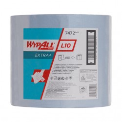 Poetsrol WypAll L10 EXTRA 1-laags 23,5cmx380m 1000vel blauw 7472