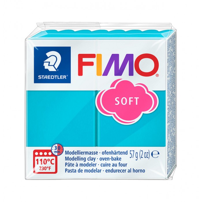 Boetseerklei Fimo soft 57 gram pepermunt