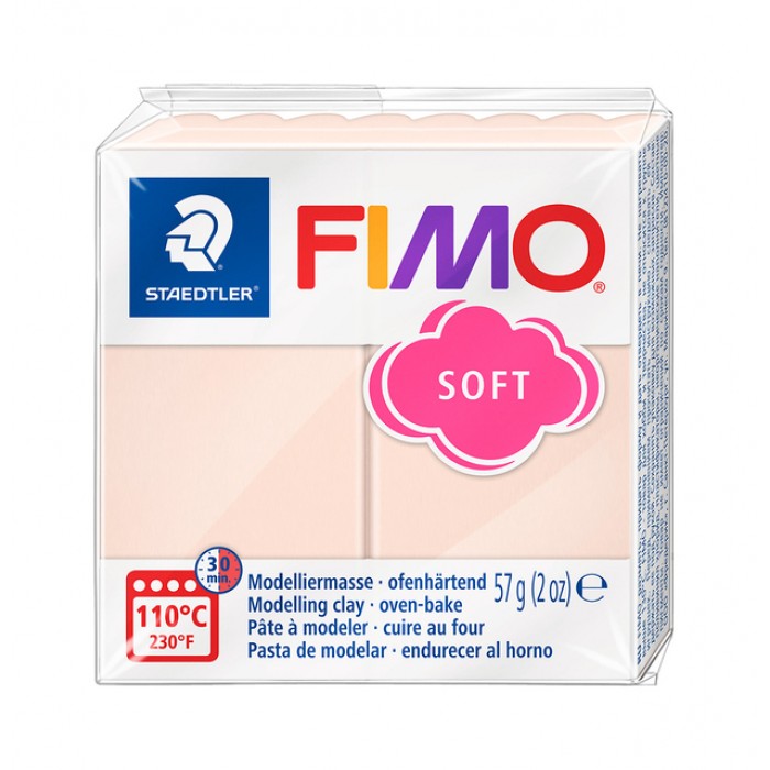 Boetseerklei Fimo soft 57 gram perzik