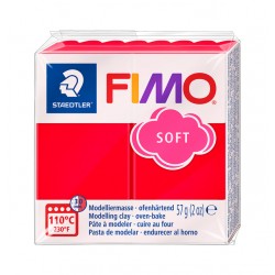 Boetseerklei Fimo soft 57 gram Indisch rood