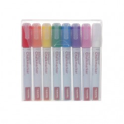 Krijtstift Europel watervast 3-6mm assorti etui 8 stuks