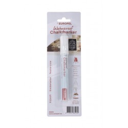 Krijtstift Europel watervast 3-6mm wit blister 1 stuk