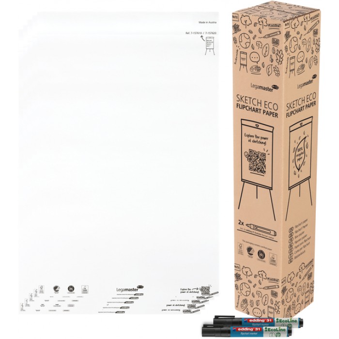 Flipoverpapier Legamaster SKETCH ECO blanco 5x 20 vellen