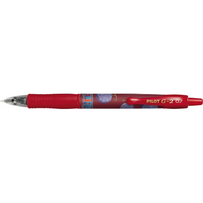 Gelschrijver PILOT G-2-07 One Piece medium rood