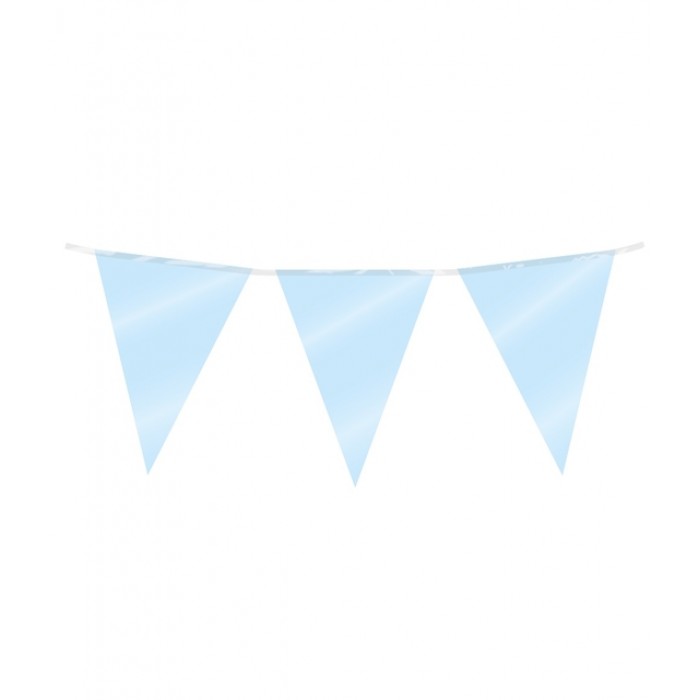 Party Flag Foil Baby Blue