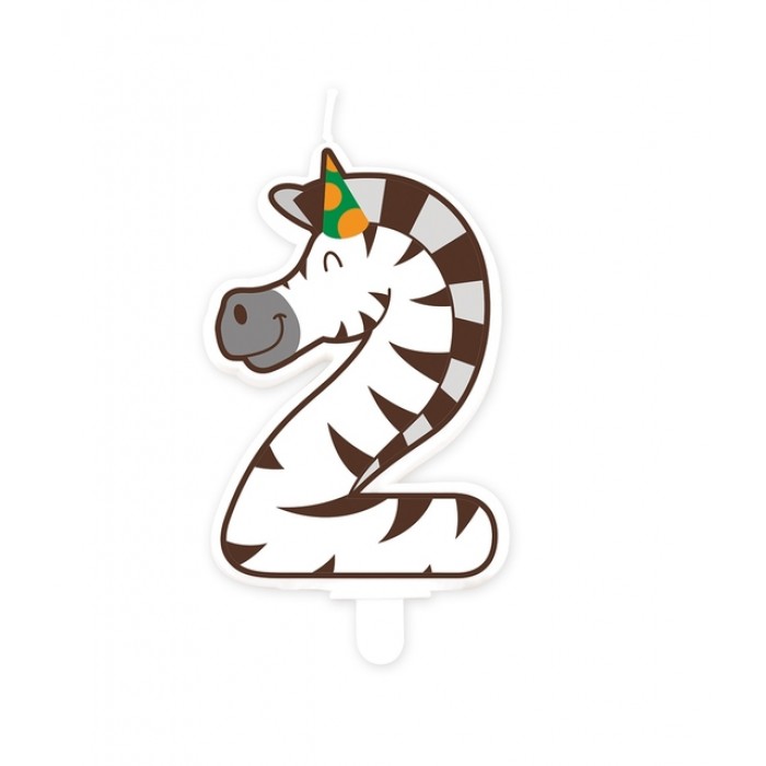 Jungle candle 2 Zebra