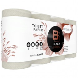 Toiletpapier BlackSatino GreenGrow CT10 3-laags 8x250vel naturel 079870