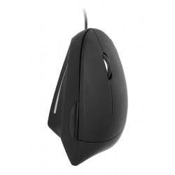 Muis Quantore ergonomisch bedraad USB-A zwart