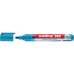 Viltstift edding 385 flipover penseelpunt lichtblauw