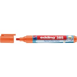 Viltstift edding 385 flipover penseelpunt oranje
