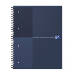 Spiraalblok Oxford International Notebook A4+ lijn blauw