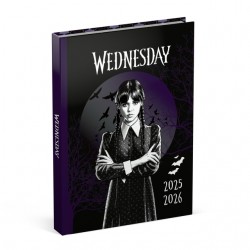 Schoolagenda 25-26 Lannoo Wednesday 1dag/1pagina met inserts zwart