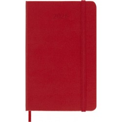 Agenda 2026 Moleskine 12M Planner Weekly 7dagen/1pagina pocket hc scarlet red