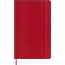 Agenda 2026 Moleskine 12M Planner Weekly 7dagen/1pagina large sc scarlet red