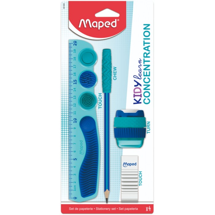 Tekenset Maped Kidy Learn Concentration set à 4-delig assorti
