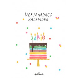Verjaardagskalender kort Pretty Cute 21x30cm