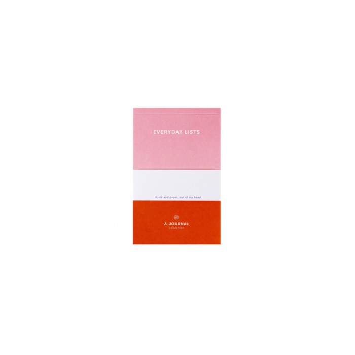 Notitieblok A6 roze/rood A journal lijn