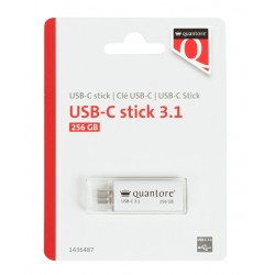 USB-stick Quantore USB-C 256GB 3.1 zilver