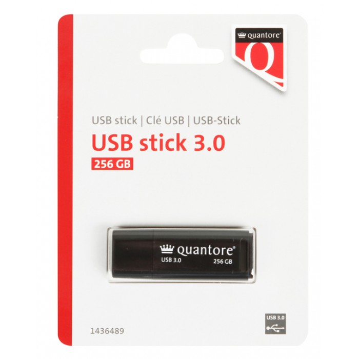 USB-stick Quantore 256GB 3.0 zwart